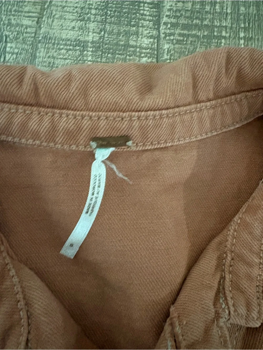 Free People Women's Terracotta Slouchy Eisenhower Trucker Jacket S - Picture 5 of 6